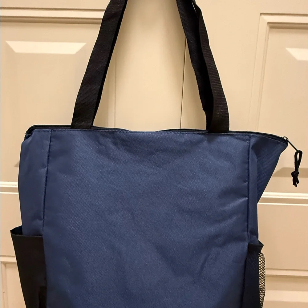 Black and Blue Tote Bag